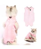Clrybo Katzenbody - Pink Surgical Recovery Shirt for Cats | After Castration Pet Medical Suit (Size M) - Buy Online on GoSupps.com