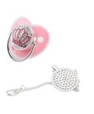 Buy Personalized Bling Baby Pacifier - Rhinestone Crown BPA-Free Ultra-Soft Silicone - Zerodis Pink Bling Pacifier for Safe & Stylish Infants - Buy Online on GoSupps.com