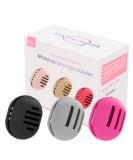 Fauxomor Makeup Sponge Holder - 3 Pack Breathable Silicone Beauty Blender Bags for All Sizes - Portable Gray Rose Red & Black Cosmetic Tool - Buy Online on GoSupps.com