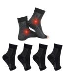 4 Pairs Plantar Fasciitis Socks Neuropathy Socks Ankle Compression Socks for Women Men Medical Ankle Support Brace Wide Calf Compression Socks for Flying Running M(5-7.5) 4 Pairs Black - Buy Online on GoSupps.com