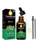 100% Pure Organic Cold Pressed Castor Oil for Hair Growth Eyelashes & Eyebrows - Nourishing Moisturizer 2.02 Fl Oz - Buy Online on GoSupps.com