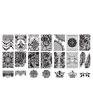 Vektenxi Premium Quality Lace Stamper Nails Art Stamp Stamping Nail Template Flowers Image Printer Plate - Buy Online on GoSupps.com