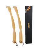 WarmLife back scratch for men gifts for women 17 inch curved long handle bamboo back scratch wood gifts for mom dad - 2 pieces - Buy Online on GoSupps.com