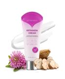 Estrogen Cream for Menopause Relief | Bioidentical Hormone Balance | Natural Phytoestrogen Cream for Hot Flashes & Skin 4 Oz - Buy Online on GoSupps.com