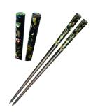 Handcrafted Mother of Pearl Inlay Wooden Hair Chopsticks - Vintage Style 3 - Buy Online on GoSupps.com