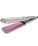 K&K 2.24 Inch Extra Wide Plate Hair Straighteners | Pro-Ceramic Coating Titanium Flat Iron for Women | Five-Speed Temperature Control | UK Plug | Silver - Buy Online on GoSupps.com