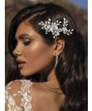 Catery Crystal Bride Wedding Hair Comb - Silver Bridal Side Combs for Women and Girls - Buy Online on GoSupps.com