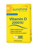Sunshine Vitamin D 2000 IU Quick Melts - Fast Release for Healthy & Strong Bones - 60 Servings - Buy Online on GoSupps.com