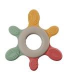 Nip Baby Beißring suitable for cooling multi-colored toys and tooth aid with different hardness degrees BPA-free sustainable promotes the sense of play and touch from 3 months red/green/orange green line - Buy Online on GoSupps.com