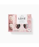 Crystal Heart Bath Bomb Gift Set - Jasmine, Vanilla, Plumeria | Set of 4 | Made in USA with Natural Ingredients & Essential Oils - Cruelty-Free - Buy Online on GoSupps.com