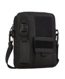 HUNDVP Tactical shoulder bag Molle shoulder bag military crossbody bag waterproof carrying bag army messengerbag cross -format crossbag tactical for outdoor sports camping black - Buy Online on GoSupps.com