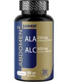 Jarmor L-Carnitine & Alpha Lipoic Acid Supplement - 90 Capsules | 600mg L-Carnitine & 250mg ALA for Weight Loss & Energy Boost | International Shipping Available - Buy Online on GoSupps.com
