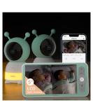 2K WiFi Baby Monitor with Two Cameras | Motion & Cry Detection | Night Vision | 2-Way Audio | Custom Alert Area | PTZ | Humidity & Temperature Sensor - Buy Online on GoSupps.com
