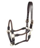PFIFF Leather Halter Lina - Adjustable Brown Equine Halter for Full Size | International Shipping Available - Buy Online on GoSupps.com