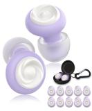 Buy Beinkap 5 Pairs Reusable Ear Plugs for Sleep & Noise Reduction | Hearing Protection for Study Work Concerts Motorcycles - 24dB-33dB (Purple - Buy Online on GoSupps.com