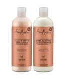 Shea Moisture Shampoo and Conditioner Set, Coconut & Hibiscus Curl & Shine, Curly Hair Products with Coconut Oil, Vitamin E & Neem Oil, Frizz Control, Family Size, 16 Fl Oz Ea - Buy Online on GoSupps.com