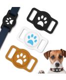 Coholl Protective Cover for Apple Airtag - 3pcs Silicone Shell for GPS Finder Dog Collar & Pet Loop Holder Case - Black White & Brown for Cats Dogs Kids & Seniors - Buy Online on GoSupps.com
