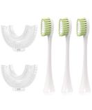 Kids U Shaped Electric Toothbrush Replacement Heads | 3 Normal & 2 U Shaped Brush Heads for Ages 8-15 - International Shipping Available - Buy Online on GoSupps.com