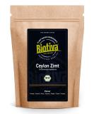 Cinnamon ceylon powder bio 250g - 100% organic quality - cinnamon powder - vegan - without adding sugar - filled and checked in Germany - Biotiva - Buy Online on GoSupps.com