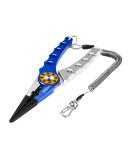 Booms Fishing X1 Aluminum Pliers Saltwater Surf Tackle Kit - Multitool Hook Remover for Braided Line Cutting - Blue with Sheath and Lanyard - Buy Online on GoSupps.com