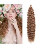 DSoar 26 Inch 3 Packs Deep Twist Crochet Hair - Ocean Wave Curly Bohemian Braids & Synthetic Hair Extensions for Women | 27# - Buy Online on GoSupps.com