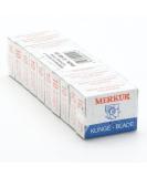 Merkur Contour Razor Blades - Silver 908 | 100 Trapezoidal Carbon Steel Blades for Wet Shaving | Made in Germany - Buy Online on GoSupps.com
