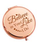 Inspirational Compact Makeup Mirror - Believe in You Like I Do | Motivational Gift for Teen Girls & Women | Perfect for Birthday, Graduation & Wedding | Encouragement Gifts for Daughter & Niece - Buy Online on GoSupps.com