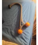 AcuCurve Massage Cane for Neck Back and Shoulders GrayOrange - Buy Online on GoSupps.com