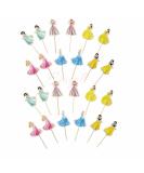 Princess Birthday Cupcake Topper Cake Decoration 24 pieces Double Sided - Buy Online on GoSupps.com
