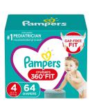 Pampers Cruisers 360 Diapers Size 4 - 64 Count | Leak Protection | Comfortable Fit - Buy Online on GoSupps.com