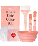 INH Hair Dye Kit - Complete Set with Bowl Brush Gloves & Clips for Tinting Bleaching & Highlighting | International Shipping Available - Buy Online on GoSupps.com