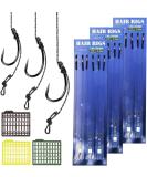 Hekobag Carp Hair Rig Braided Line Wire - 8340 Carp Rig Bait Hook & Swivel Hook Accessories for Fishing - Durable Carbon Steel - Buy Online on GoSupps.com