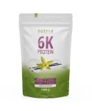 Nutri + protein vanilla 1 kg - 80% protein - protein powder - 6 -component protein powder - powder without lactose + sugar - protein shake made in germany - 1000 g vanilla powder vanilla 1 kg (1 Pack) - Buy Online on GoSupps.com