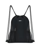Wall backpack with cord string string bag gym bag waterproof nylon sports bag gym bag with outdoor pocket adjustable tunnel procession gym back for women men for sports and yoga black - Buy Online on GoSupps.com