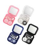 Haisheng Mini Travel Contact Lens Case Set - 4 Portable Containers with Mirror & Suction Cup for Home & Travel - Buy Online on GoSupps.com