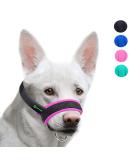 ILEPARK Adjustable Fabric Dog Muzzle - Stop Biting Barking & Chewing - Breathable - Size M Pink - International Shipping - Buy Online on GoSupps.com
