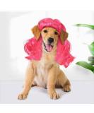 Funny Dog Wig & Cat Role Play Wig for Halloween Christmas & Parties | Pet Wigs for Small Medium & Large Dogs (Rose) - Buy Online on GoSupps.com
