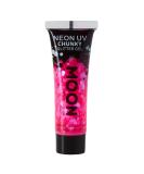 Moon Glow Neon UV Magenta Chunky Glitter Gel - 12ml | Face & Body Glitter - Buy Online on GoSupps.com