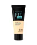 Maybelline Fit Me Matte & Poreless Foundation 110 Porcelain 30ml - Pack of 1 - Buy Online on GoSupps.com