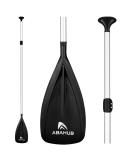 Abahub 1 x 3 Section Lightweight SUP Paddle | Adjustable Aluminum Alloy Shaft | Plastic Nylon Blade | Black/Blue/Green/Orange/Red/Yellow | 68-84 - Buy Online on GoSupps.com