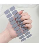 Ceboic Nail Foils - 22PC Self-Adhesive Gray Gel Nail Polish Strips | Salon Quality Full Wraps for Fingers & Toenails | UV/LED Lamp Required - Buy Online on GoSupps.com