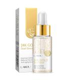 24K Gold Snail Facial Serum Anti-Aging Moisturizer with Hyaluronic Acid & Collagen for Women | Smooth Wrinkles Firm Skin Promote Deep Absorption - Buy Online on GoSupps.com