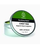 Chest Rub Salve for Cold Relief - Natural Cough Suppressant & Decongestant Ointment with Beeswax & Echinacea - 30ml - Buy Online on GoSupps.com