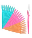 D 21 PCS Eyebrow Razor for Women Face Razors For Dermaplane  3 Colors Facial Hair Shavers with Precision Cover  Multipurpose Trimmer for Men  Dermaplaning Beauty Tool 21 Count (Pack of 1) - Buy Online on GoSupps.com