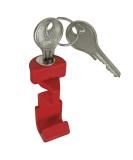 KLICKfix Accessory Button Red With Lock New Black 27.5 x 2.10-Inch - Buy Online on GoSupps.com