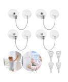 Sunallwell Window Safety Locks - Pack of 4 Childproof Window Restrictors with Key for UPVC, Fridge, Cupboard - No Drilling Required - Buy Online on GoSupps.com