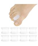 ViveSole Toe Spacer Separators (8 Pcs) for Overlapping Toes - Bunion Pain Relief & Toe Alignment Corrector - Silicone Gel Spreaders for Men and Women - Buy Online on GoSupps.com