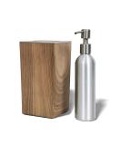 Dermalogic Massage Oil Warmer with Aluminum Pump Set for Pro Spa, Home Use - Light Wood - Buy Online on GoSupps.com