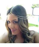 Haloty Gold Wedding Head Chain for Women & Girls | Gypsy Tassel Headband Jewelry - Buy Online on GoSupps.com