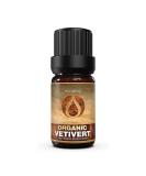 Organic Vetiver Essential Oil 5ml - Cosmos Certified Therapeutic Grade for Aromatherapy with Free E-Book - Buy Online on GoSupps.com